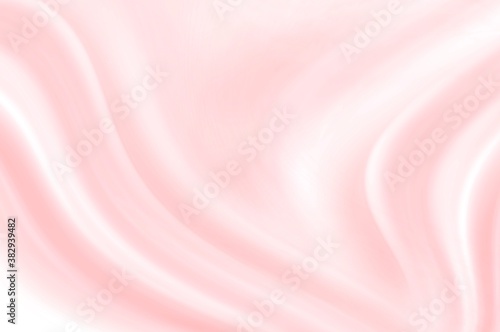 Smooth luxurious design pastel pink white elegant gradient graphic pattern abstract texture background. Illustration fabric silk satin wedding backdrop wallpaper. soft focus