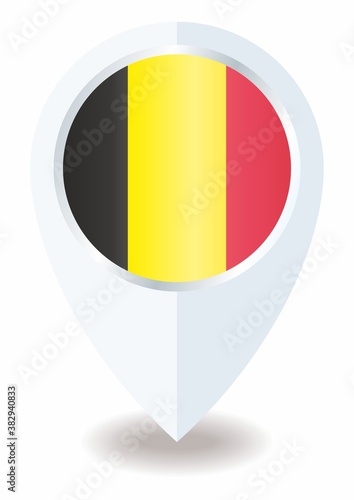 Free Download Flag of Belgium, location icon for Multipurpose, Kingdom of Belgium. - GFXLoad