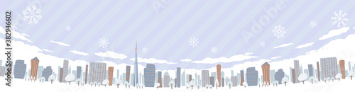 Townscape winter_sky wide