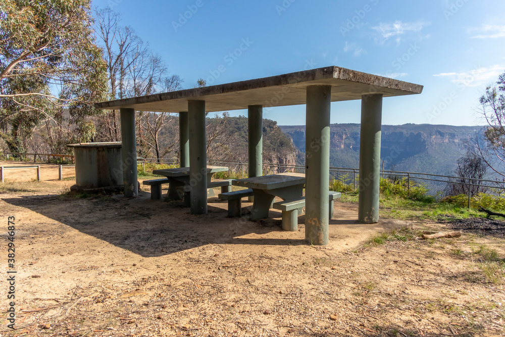 A recreation area in the forest in regional New South Wales in Australia