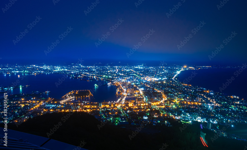 Fototapeta premium 日本三大夜景 函館 ワイド