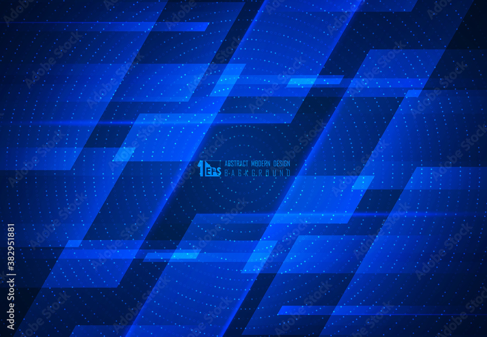 Abstract blue motion technology design of futuristic geometric pattern artwork background. illustration vector eps10 Abstract blue motion technology design of futuristic geometric pattern artwork background. illustration vector eps10