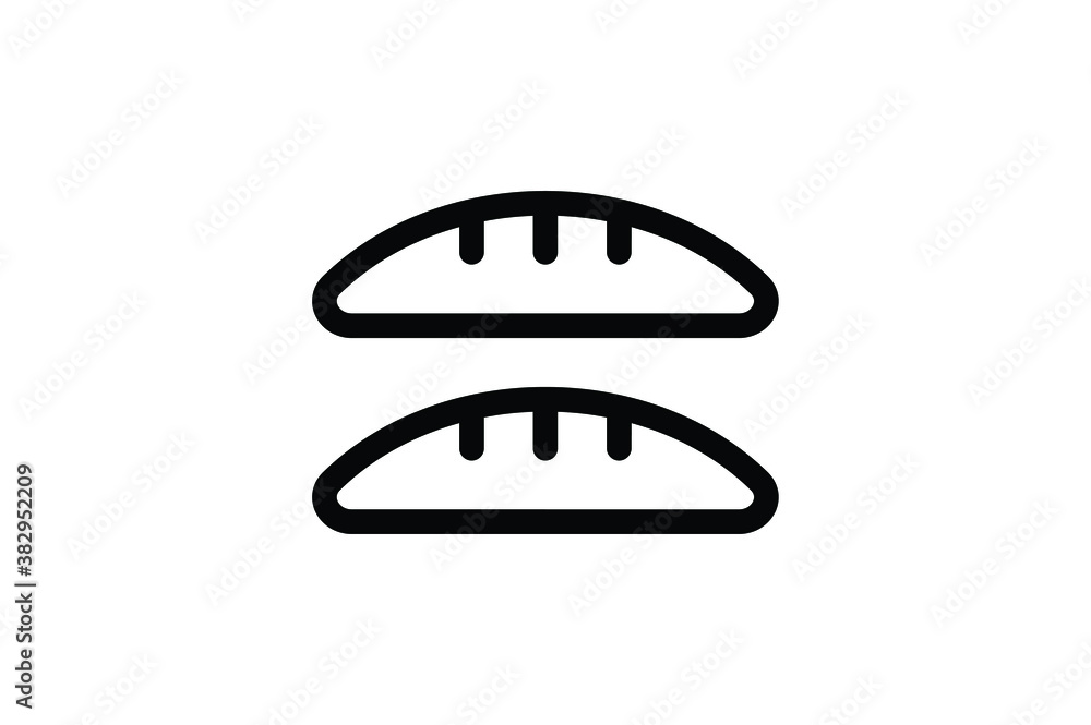 Bakery Outline Icon - Bread Bakery Outline Icon - Bread