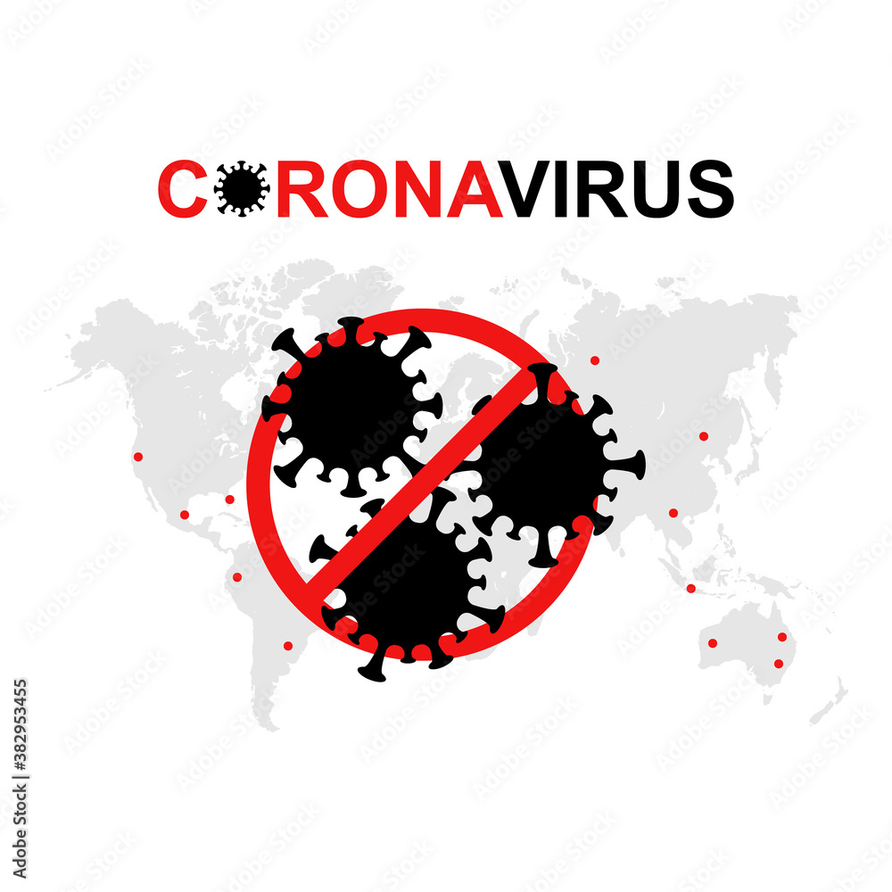 Coronavirus Spread of Infected Areas on World Map Coronavirus Spread of Infected Areas on World Map