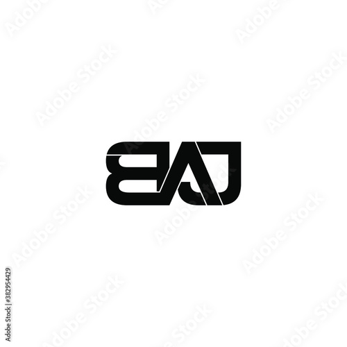 baj letter original monogram logo design photo