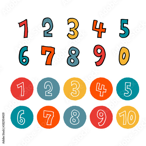Handwritten numbers　手書き数字