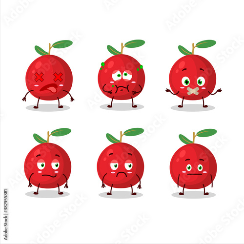 Cranberry cartoon in character with nope expression