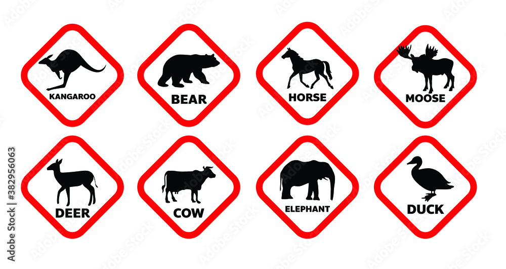 set of traffic sign illustration set of traffic sign illustration