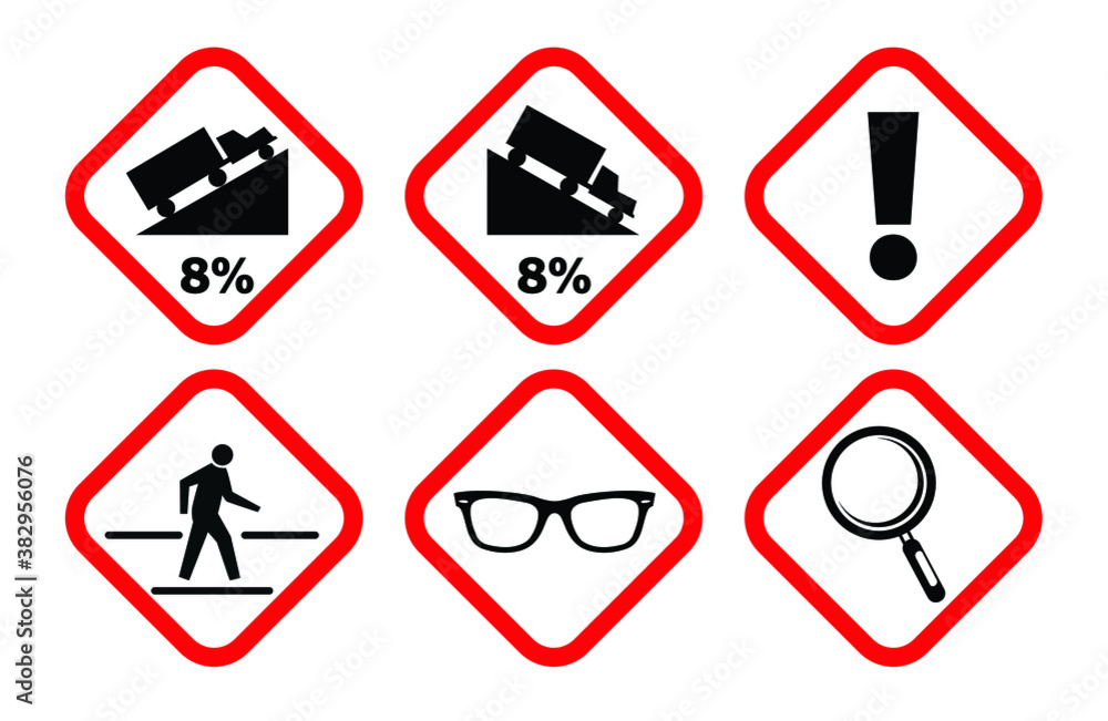 set of traffic sign illustration set of traffic sign illustration