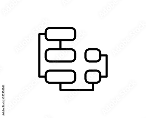 Algorithm line icon
