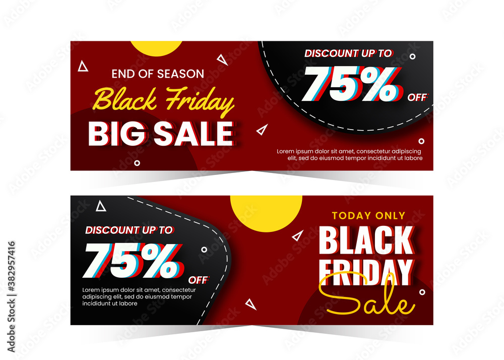 Black friday banner sale for shopping business