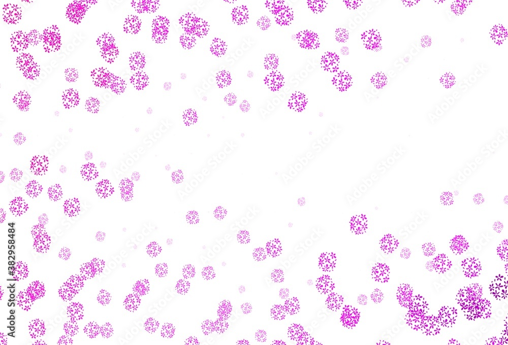 Light Pink vector natural backdrop with leaves. Light Pink vector natural backdrop with leaves.