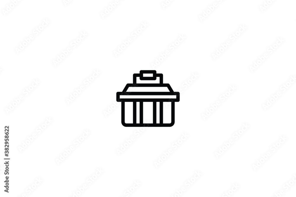 Construction Outline Icon - Tool Box