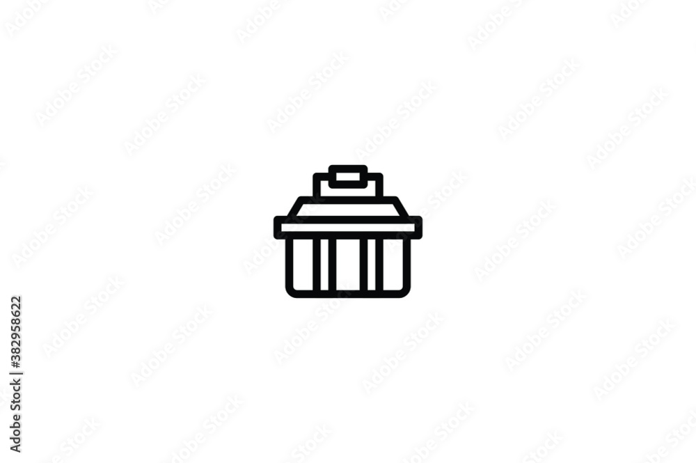 Construction Outline Icon - Tool Box Construction Outline Icon - Tool Box