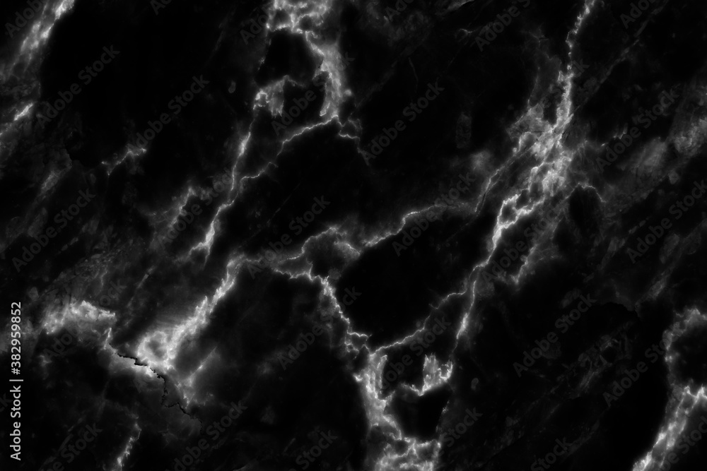 Black marble natural pattern for background, abstract natural marble black and white