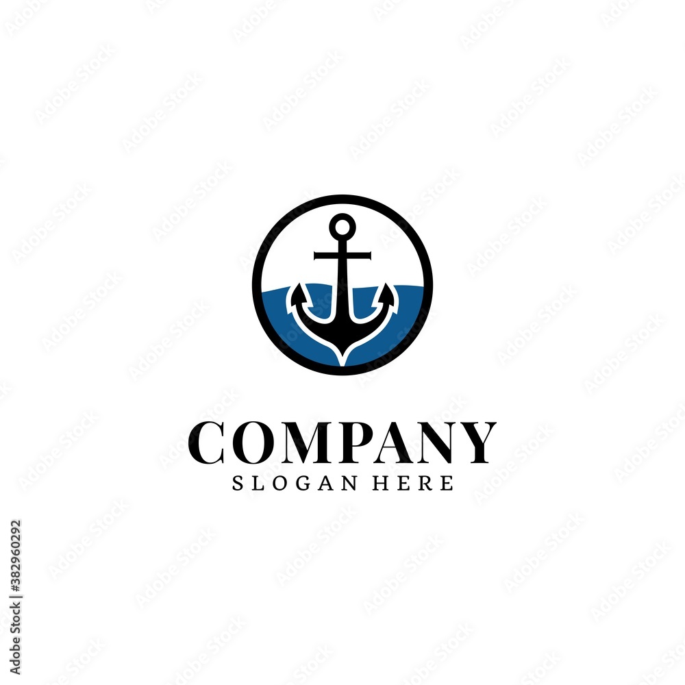 Anchor symbols badge/stamp/emblem Inspiration cruise logo
