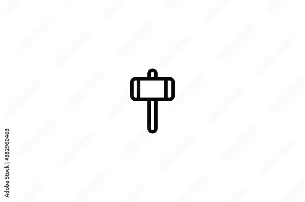 Construction Outline Icon - Hammer Construction Outline Icon - Hammer