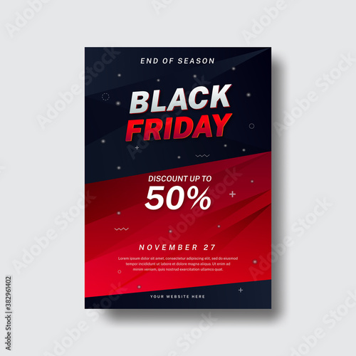 Modern Creative Black Friday Special Offer Flyer Design Template.