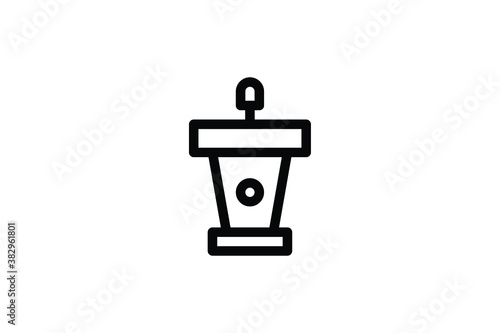 Law Outline Icon - Pulpit