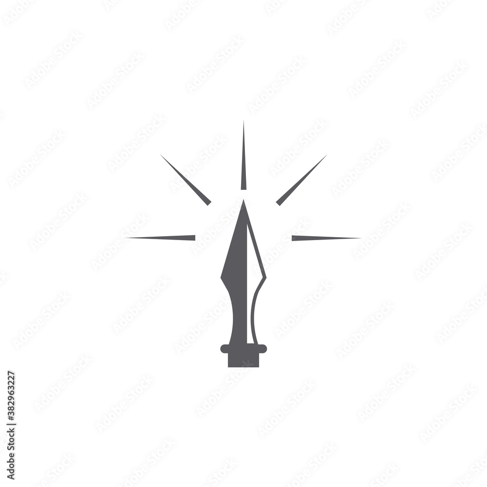 Spear logo and symbol vector design illustration Spear logo and symbol vector design illustration
