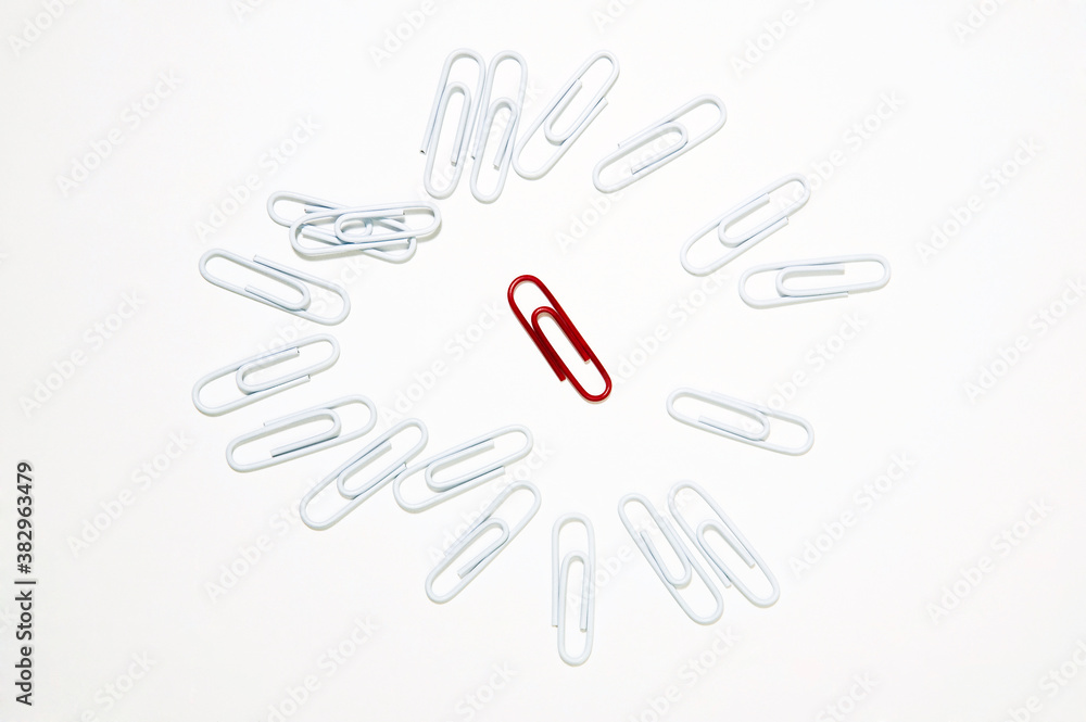 outstanding red paper clip outstanding red paper clip