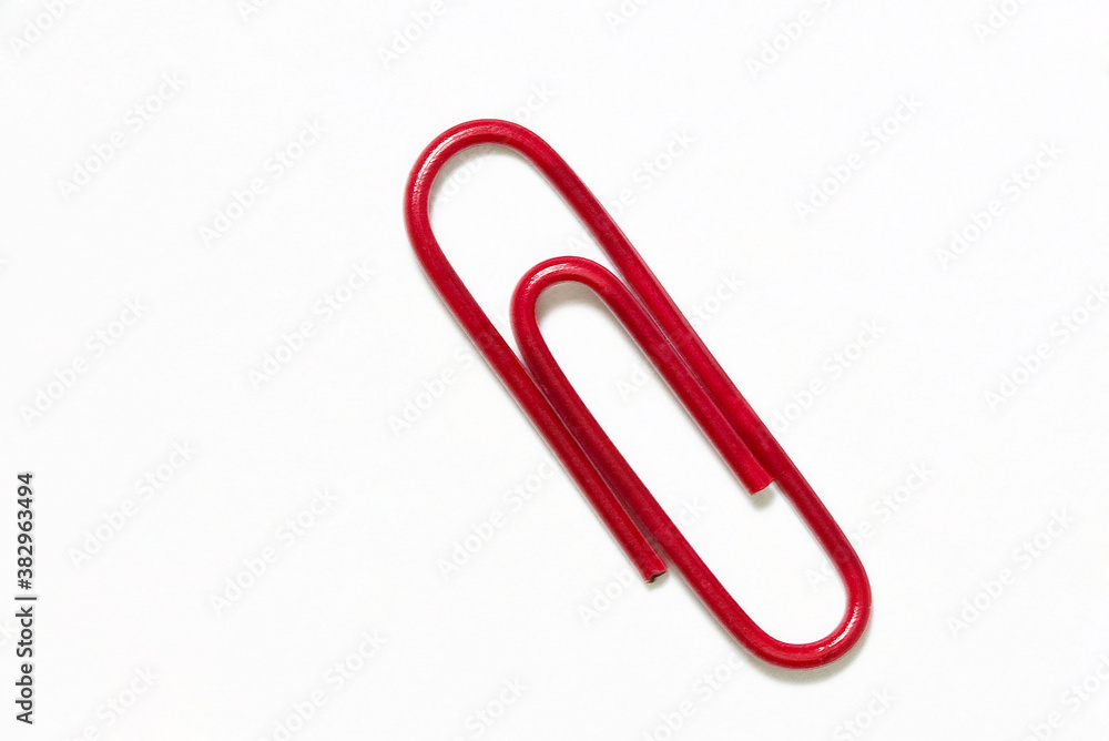 red paper clip red paper clip