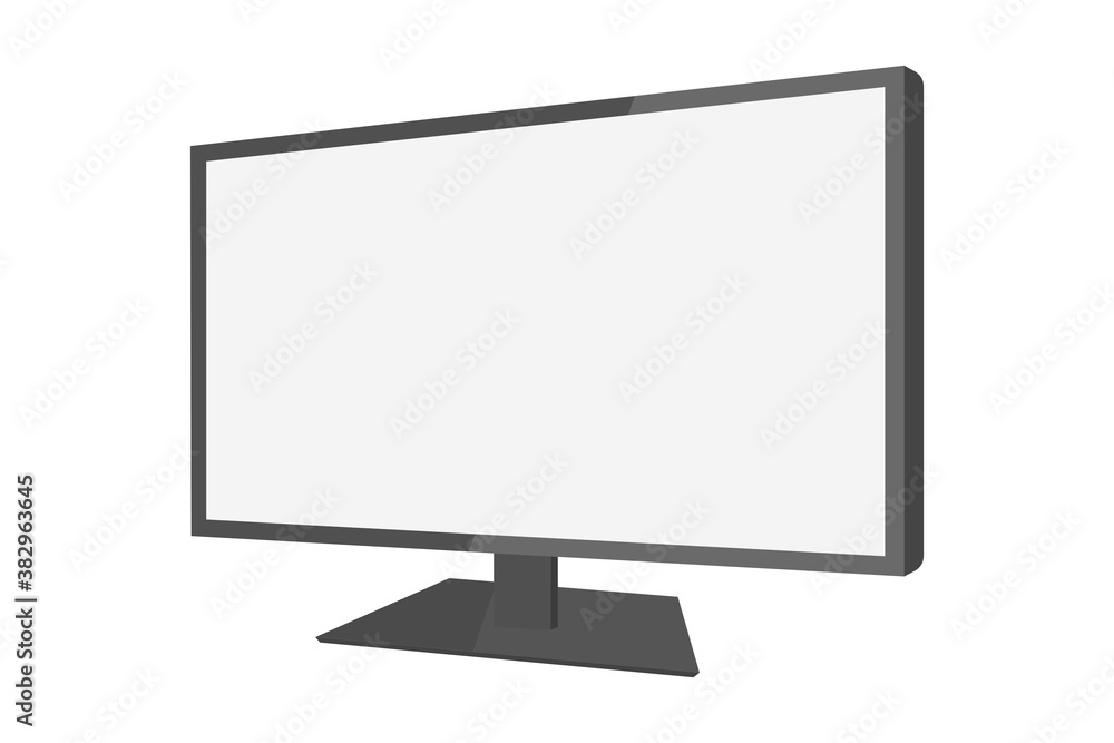 Blank computer screen vector icon simple design Blank computer screen vector icon simple design