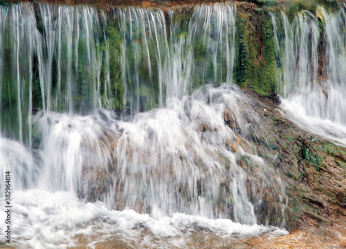 water fall in valley