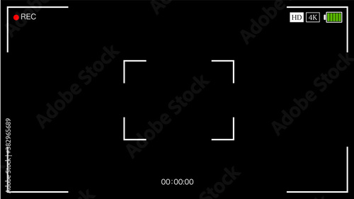 Tapety artystyczne Video camera illustration frame material