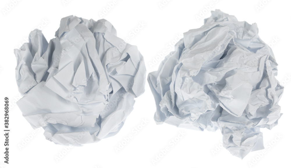 Crumpled paper boll isolated on white background clipping path. Screwed up piece of paper Crumpled paper boll isolated on white background clipping path. Screwed up piece of paper