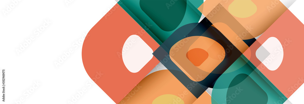 Set of vector modern geometric abstract backgrounds with repeating abstract round shapes patterns and shadow effects Set of vector modern geometric abstract backgrounds with repeating abstract round shapes patterns and shadow effects