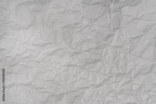 Crumpled white paper background texture