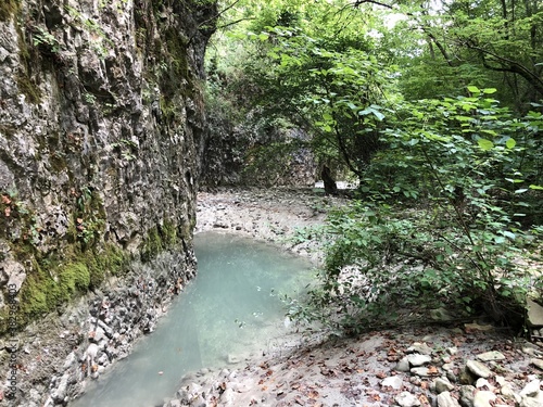 The canyon of the stream below the Sopot waterfall, Pican - Istria, Croatia - Kanjon potoka pod slapom Sopot, Pićan - Istra, Hrvatska photo