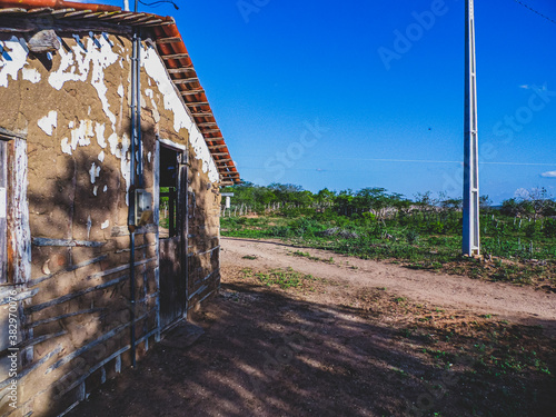 Região rural do sertão do Brasil e conta com a caatinga como bioma vegetal. Clima tropical semiárido do interior do Nordeste brasileiro.  photo