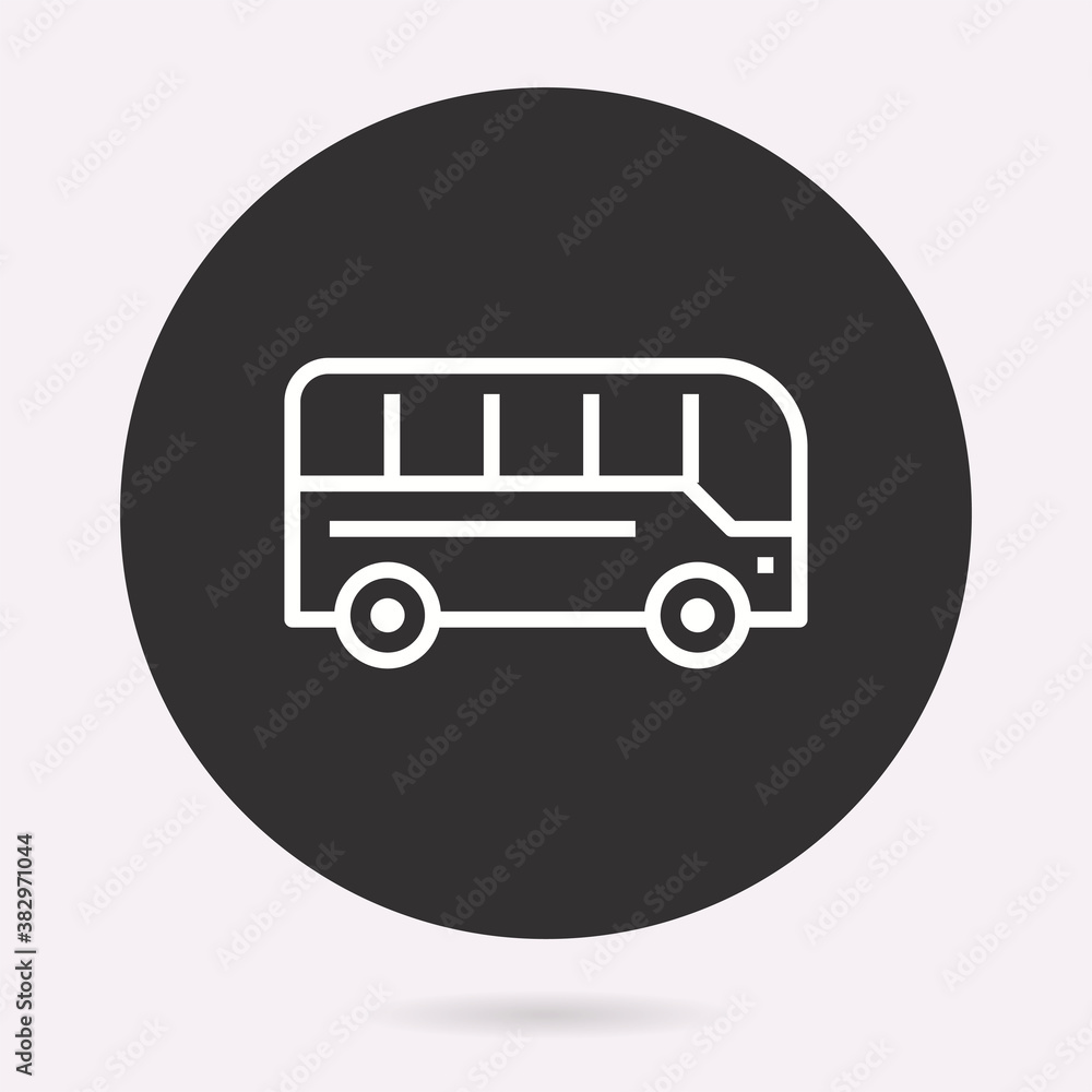 Bus - vector icon. Illustration isolated. Simple pictogram. Bus - vector icon. Illustration isolated. Simple pictogram.