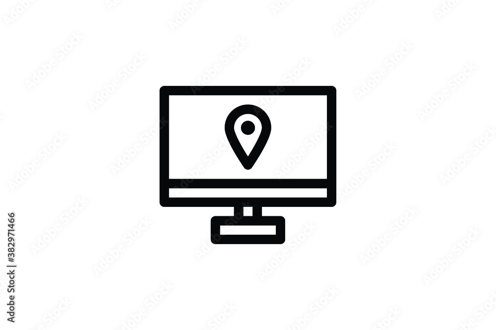 Logistic Outline Icon - Location Logistic Outline Icon - Location