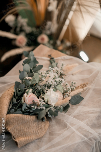 rustic bouquet flower dried herbs and spices