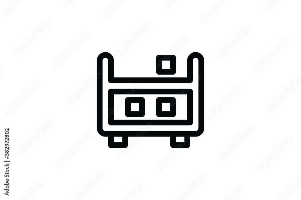 Logistic Outline Icon - Goods Rack Logistic Outline Icon - Goods Rack