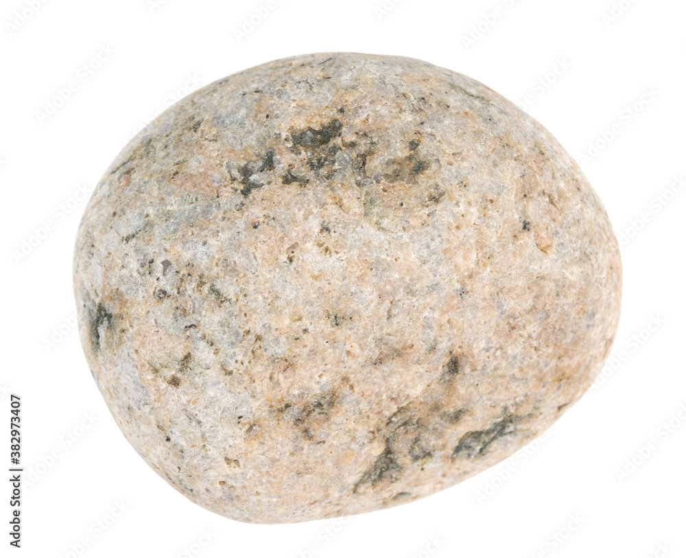 Obraz premium Natural large stone, cobblestone isolated on white background. stones for baths and saunas