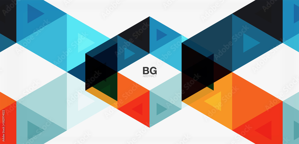 Mosaic triangle pattern abstract background for cover, banner, flyer and poster and other template Mosaic triangle pattern abstract background for cover, banner, flyer and poster and other template