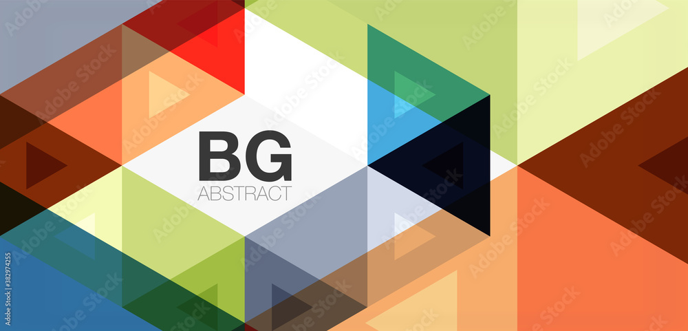 Mosaic triangle pattern abstract background for cover, banner, flyer and poster and other template Mosaic triangle pattern abstract background for cover, banner, flyer and poster and other template