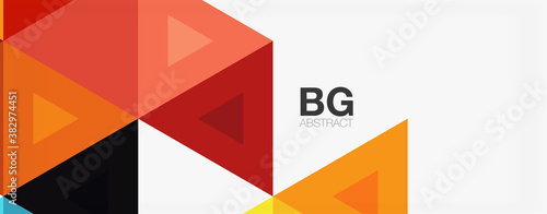 Free Download Mosaic triangle pattern abstract background for cover, banner, flyer and poster and other template - GFXLoad