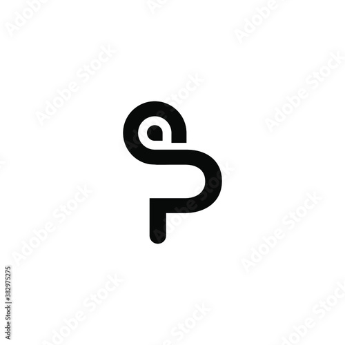 question mark made of spheres sp ps icon logo vector