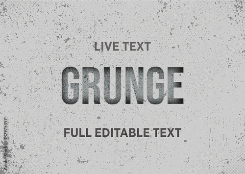 Concrete Grunge Text Effect Mockup
