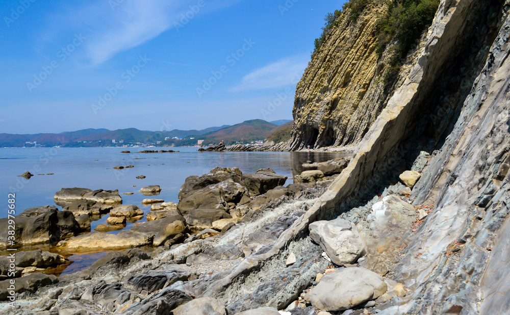 Rocks on the shore of the Black sea