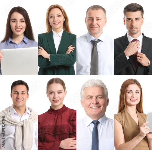 Collage of business people ...