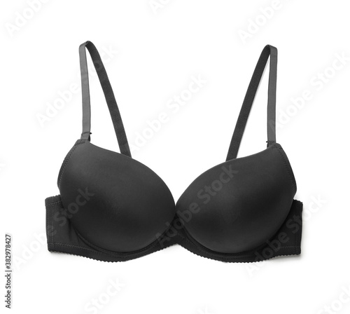 фотографія Stylish female bra on white background