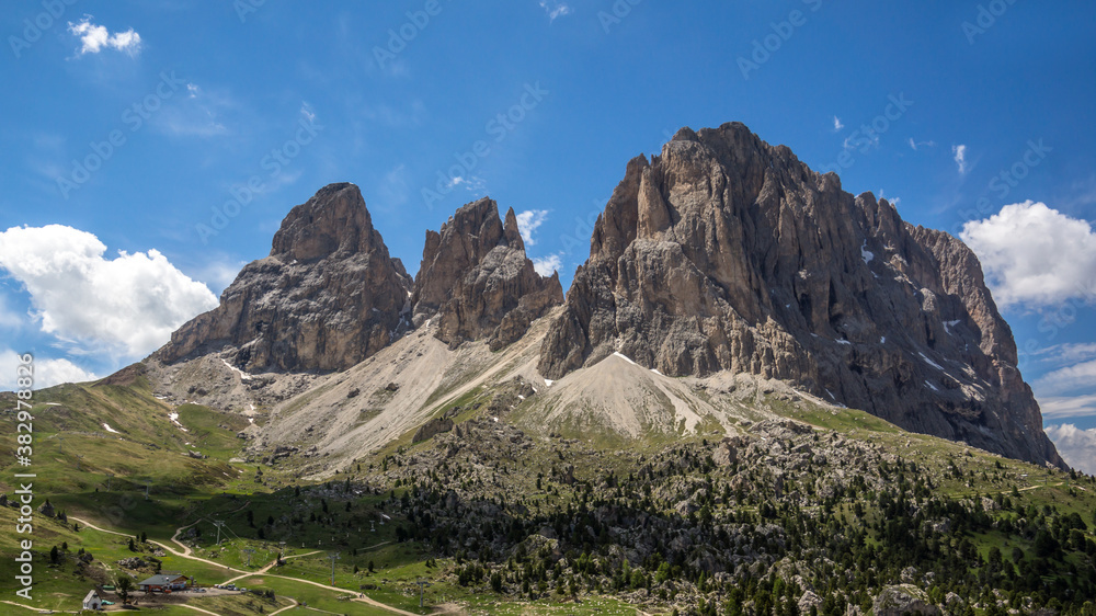 Dolomites - landscape with the mountains