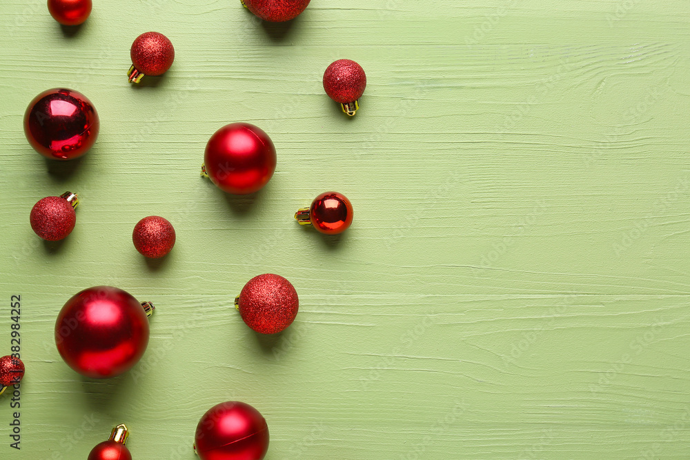 Beautiful Christmas balls on wooden background Beautiful Christmas balls on wooden background