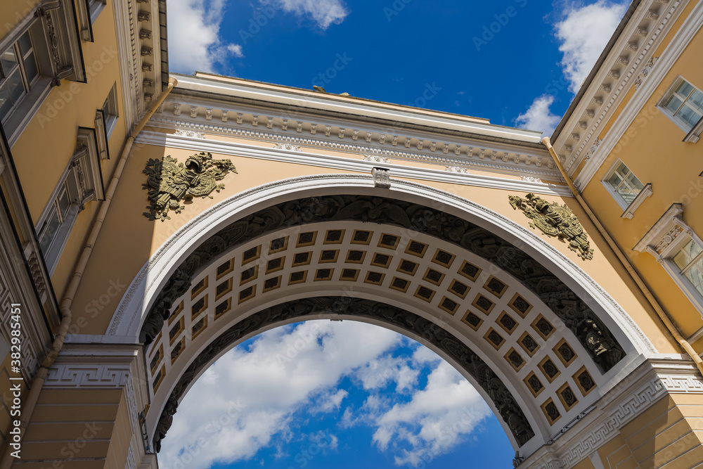 Triumphal Arch of the General Staff on Palace Square - St. Petersburg Russia